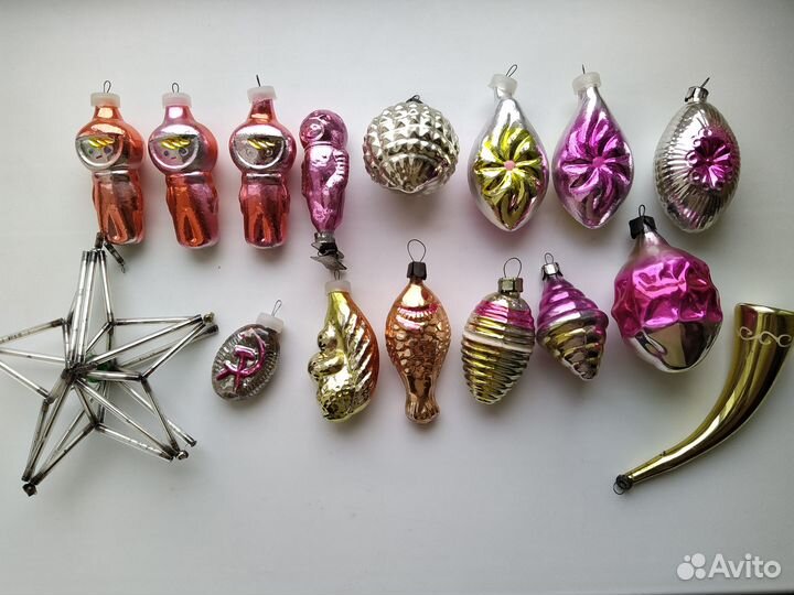 Набор елочных игрушек СССР советских и ГДР