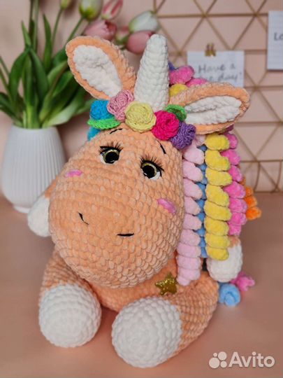 Вязаные единорожки, вязаные игрушки