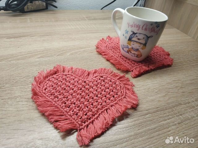 Подставка под горячее в стиле макраме цена 300 шт