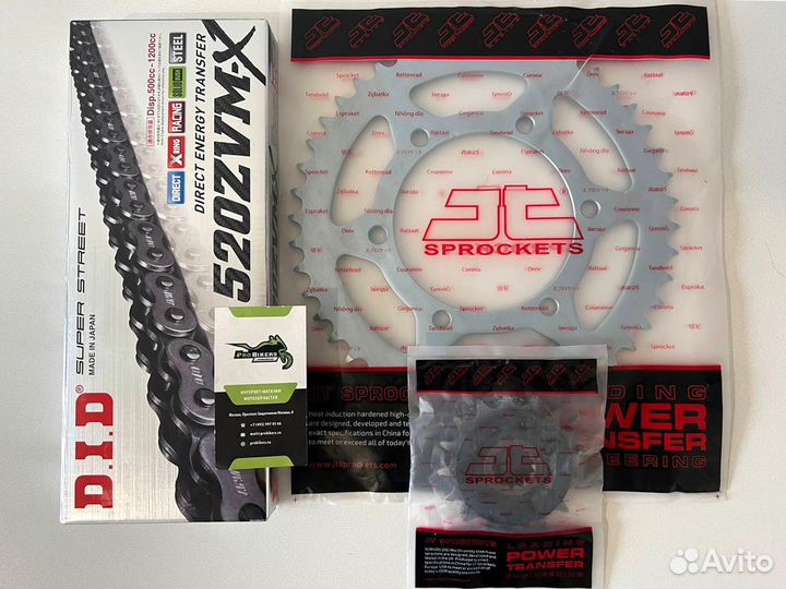 Цепь и звезды на Yamaha XT660R 2004-2016