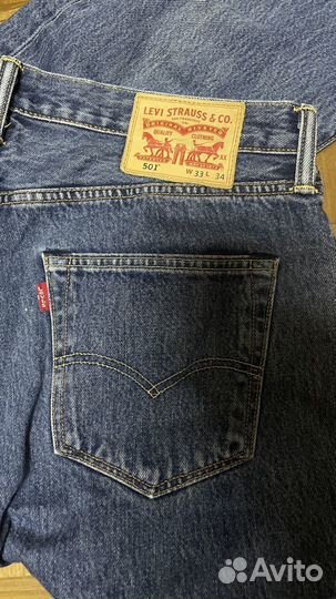 Джинсы levis 501 на болтах