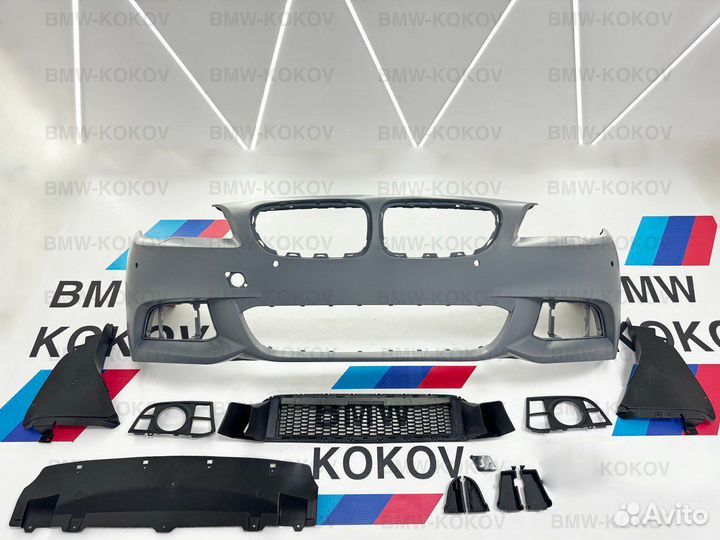 Бампер передний M tech для BMW F10 рест