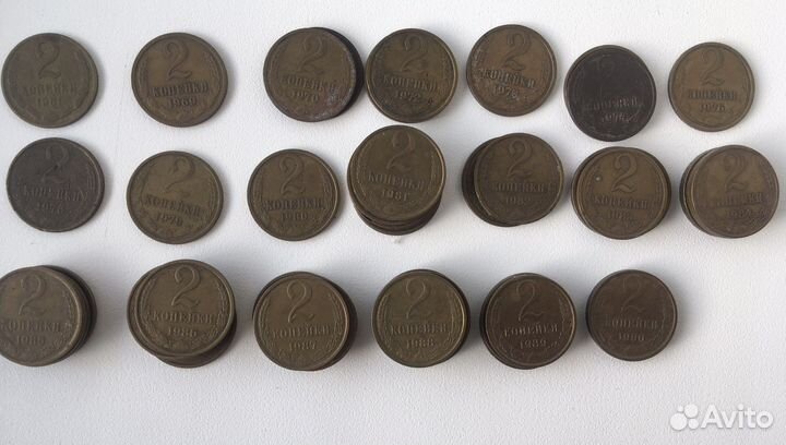 Монеты СССР 1,2,3,5,10,15,20 коп.Рубли1991-1993