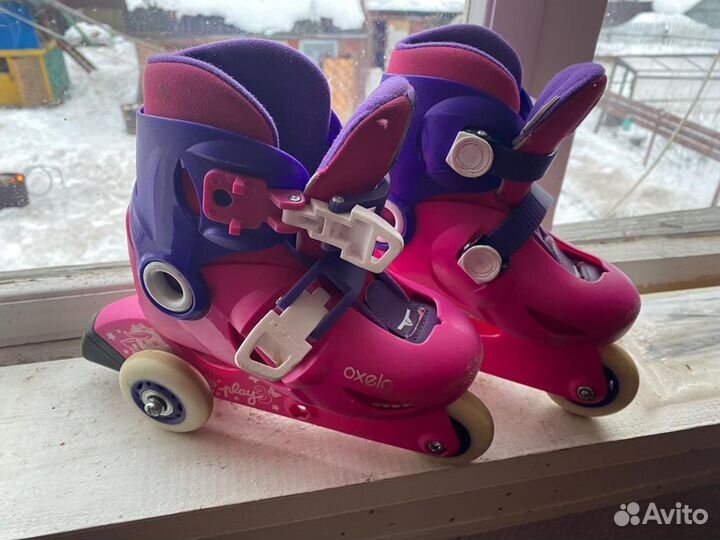 Детские ролики play3 розовые oxelo