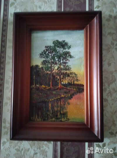 Картина маслом на холсте бу
