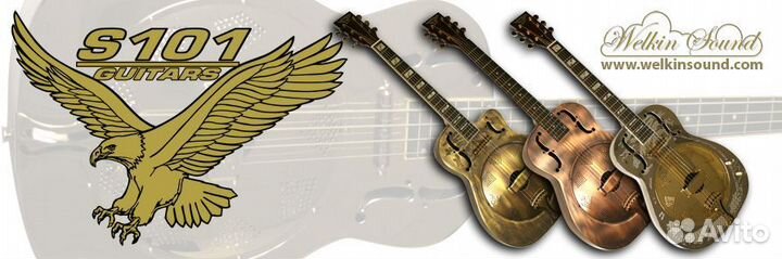 Гитара резонаторная S101 WRG-1RN Новая Чехол