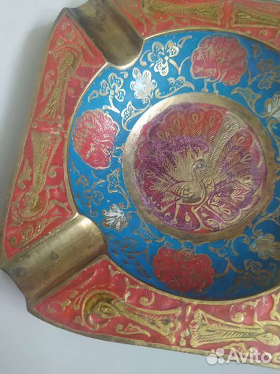 Пепельница Индия латунь