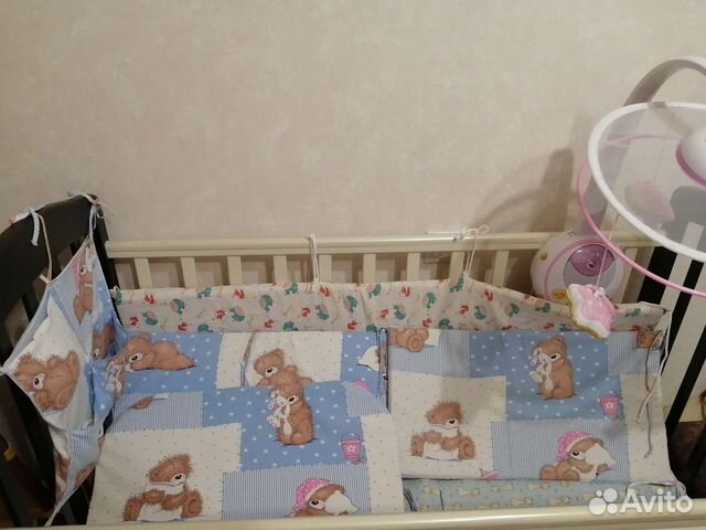 Бортики в детскую кроватку бу