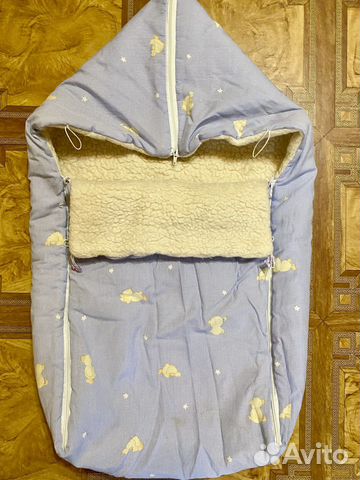 Конверт в коляску на овчине