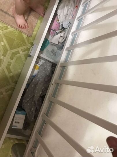 Детская кровать с маятником(плюс матрас)