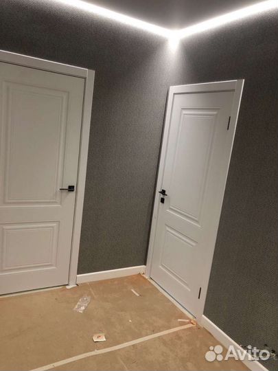 Дверь межкомнатная белая эмаль