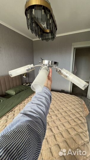 Люстра потолочная с лампами энергосберегающими