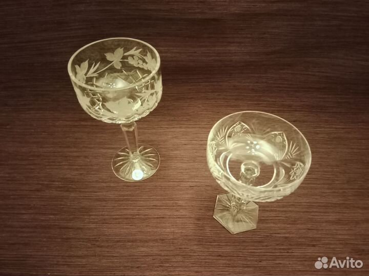 Креманки шампанки хрусталь СССР