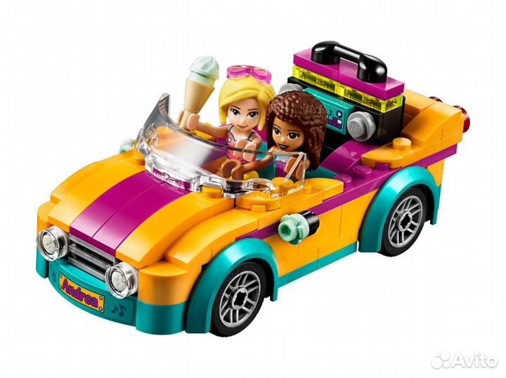 Lego Friends 41390 Машина со сценой Андреа. Новый