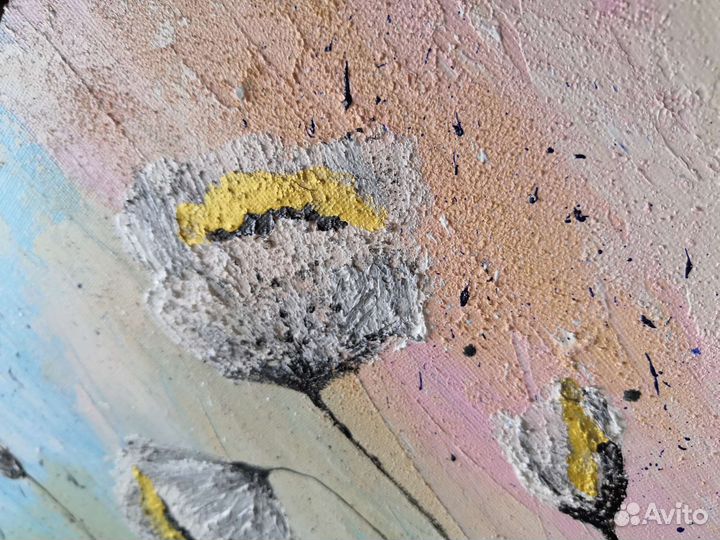 Цветы текстурные