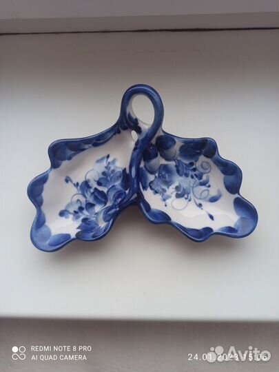 Гжель менажница