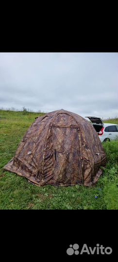 Палатка уп-2 берег с печкой пошехонка