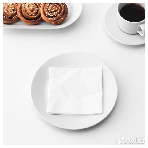 Салфетка fantastisk белая 24х24 см