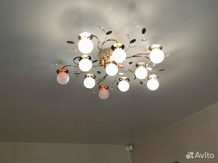 Люстра потолочная светодиодная бу