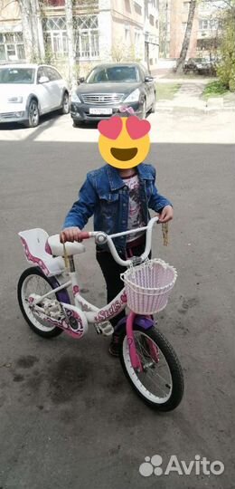 Велосипед для девочки 4-7 лет