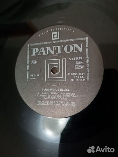 Пластинка виниловая Lubo Andrt – Plus-minus Blues