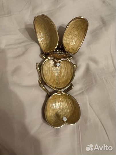 Шкатулка божья коровка металлическая