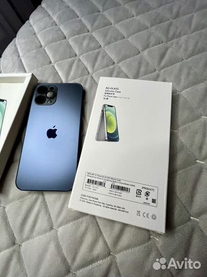 Чехол для iPhone 12 pro max magsafe темно синий