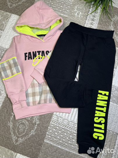 Детский костюм на девочку теплый