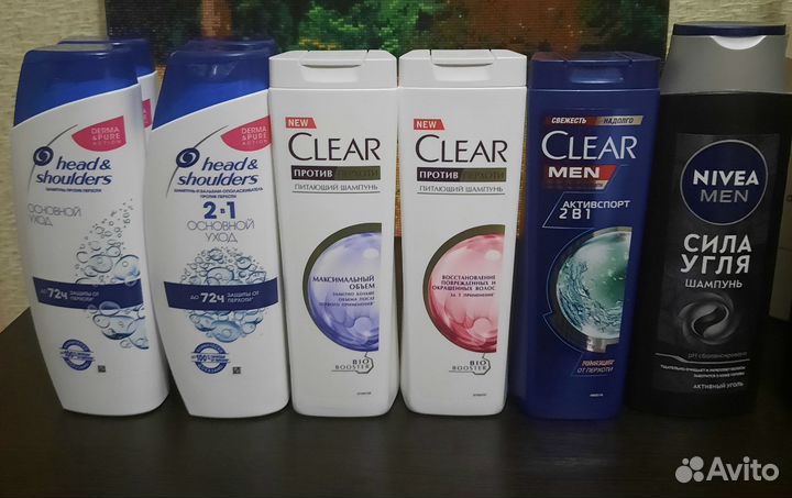 Шампунь elseve,tresemme, fructis, clear, wella