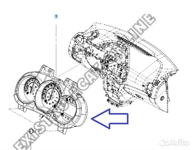 Панель приборов (щиток) LADA Xray 21129 2017