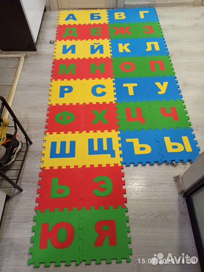 Детские коврики-пазлы 
