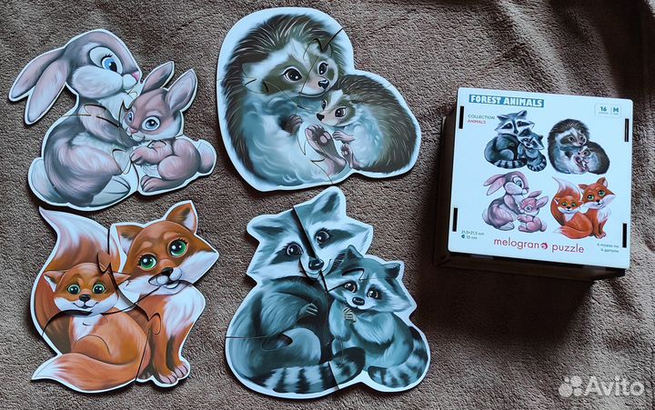 Пазлы деревянные крупные для детей 3 лет