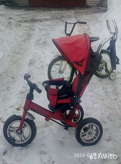 Детский четырехколесный велосипед бу
