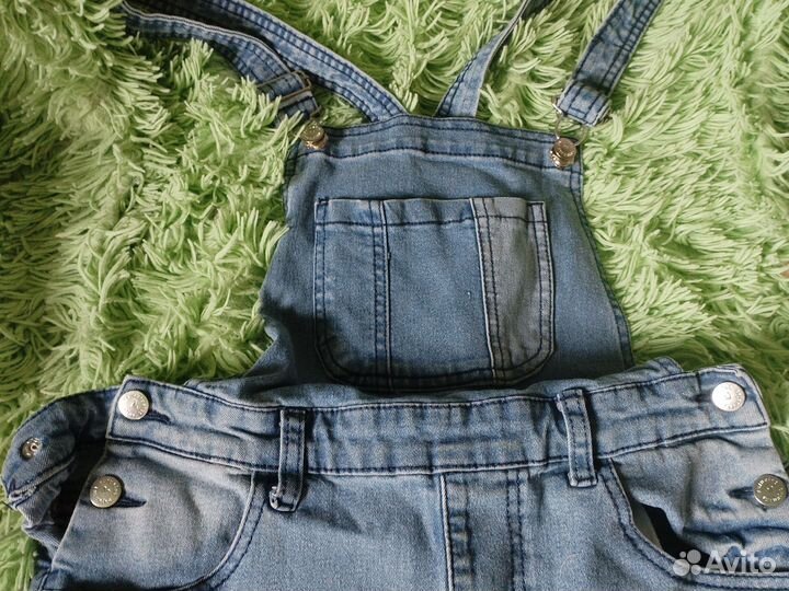 Джинсовый комбинезон для девочки 164