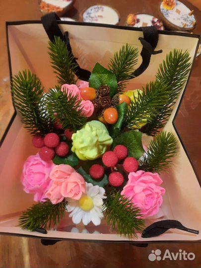 Букет цветов из мыла