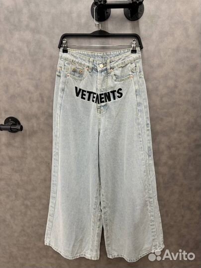 Широкие джинсы vetements (новинка 2024)