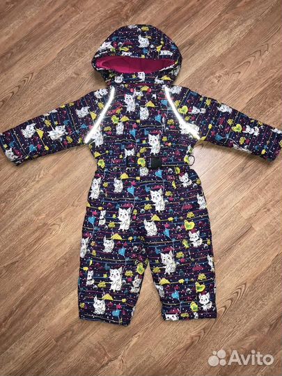 Зимний комбинезон для девочки 98