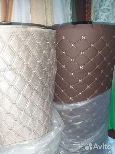 Ромб,велюр,алькантара,экокожа