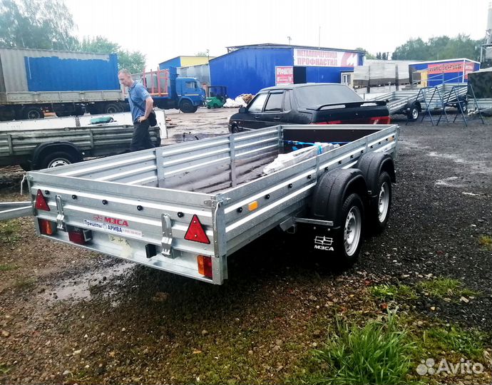 Прицеп двухосный на рессорной подвеске.Качество