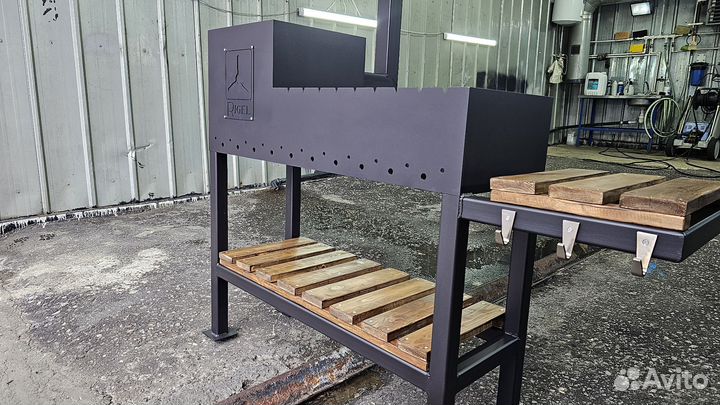 Мангал с печью под казан под заказ