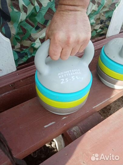 Гиря разборная 5.5, 4, 3, 2.5 кг