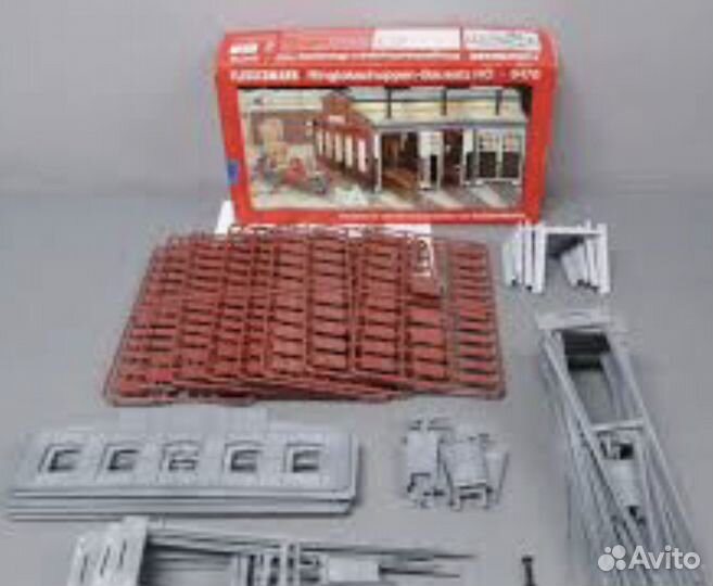 1/87(ho) веерное депо fleischmann 6476 не собрано