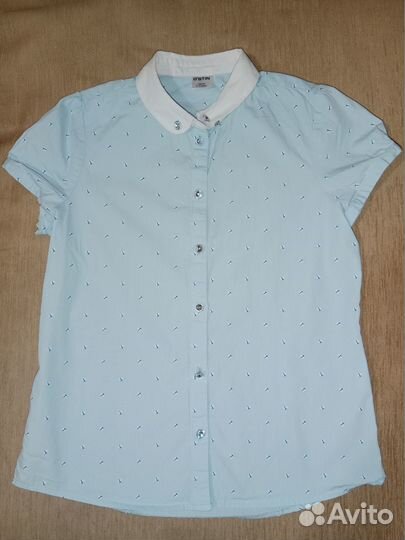 Нарядная школьная блузка для девочки 9, 10 лет