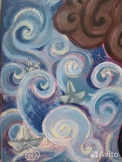 Картина с девушкой