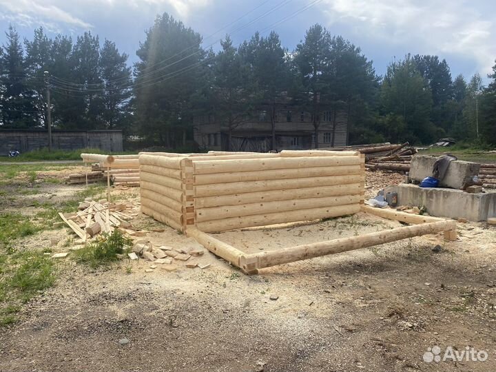 Сруб бани 3х4+2