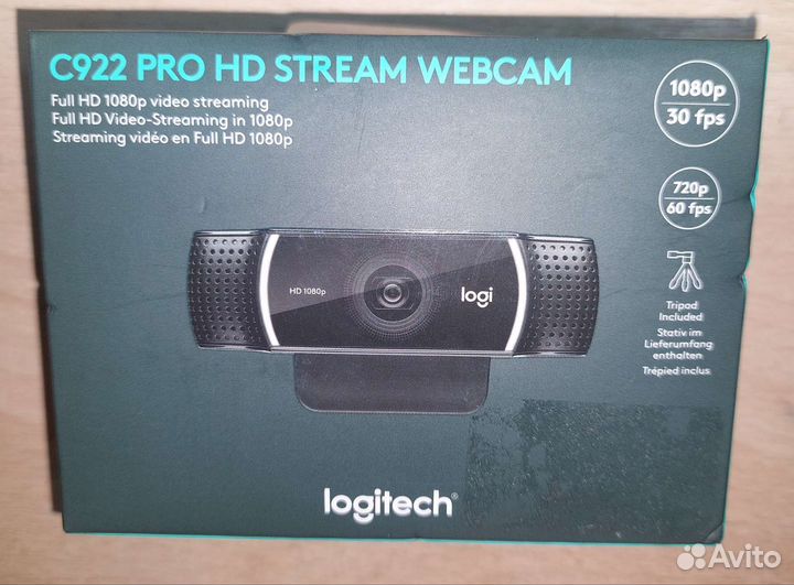 Веб-камера Logitech C922 PRO HD stream webcam