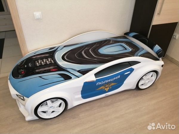 Детская Кровать Машина Neo Мульт Полиция