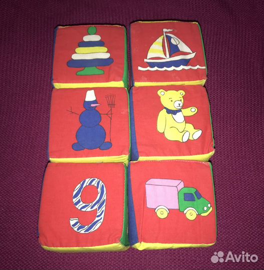 Мягкие кубики для малышей