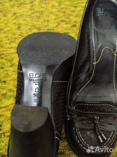 Лоферы натуральная кожа женские(elche) -39 размер