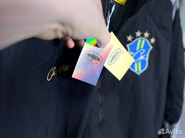 Олимпийка Corteiz Brazil чёрная мужская